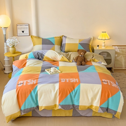 2024新款全棉印花磨毛系列单被套 彼斯堡