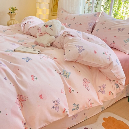 2024新款全棉印花磨毛系列四件套 名媛