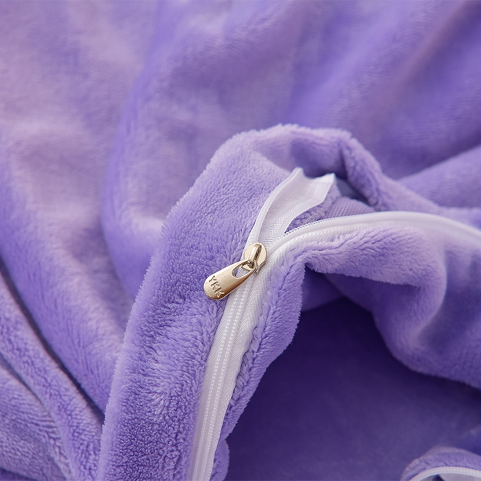 91家纺网 家纺一手货源 找家纺 绒小宣 2025新款高克重牛奶绒刺绣四件套 花开富贵-浅夏紫