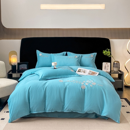 91家纺网 家纺一手货源 找家纺 （总）昊翔家纺 2025新款全棉磨毛绣花四件套