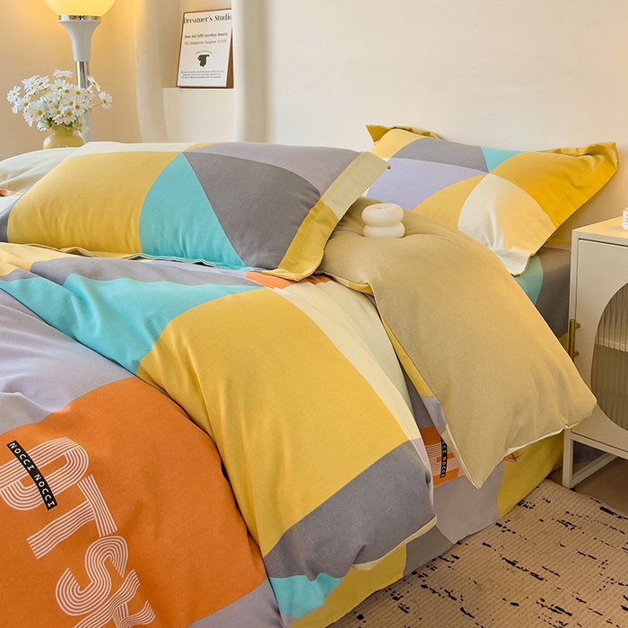 91家纺网 家纺一手货源 找家纺 2024新款全棉印花磨毛系列单被套 彼斯堡