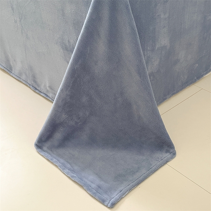 91家纺网 家纺一手货源 找家纺 启程家纺 2024新款无印风A类牛奶绒四件套 大格子-蓝黄