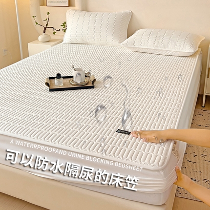 91家纺网 家纺一手货源 找家纺 （总）2024新款原棉大豆抗菌夹棉防水床笠床垫保护罩-四季跑量款