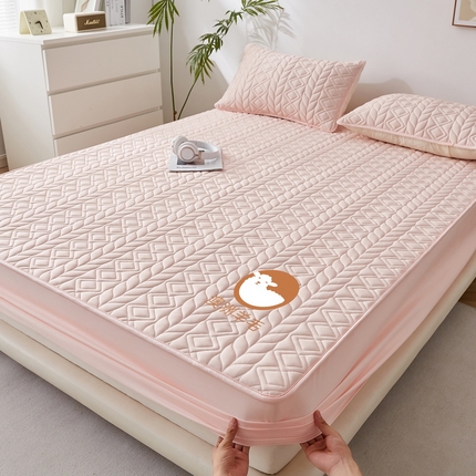 91家纺网 家纺一手货源 找家纺 （总）花言狐语 2025新款大床款羊毛床笠-富贵竹