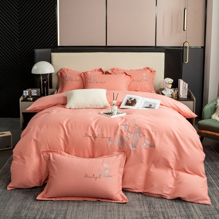 91家纺网 家纺一手货源 找家纺 （总）昊翔家纺 2025新款全棉磨毛绣花四件套