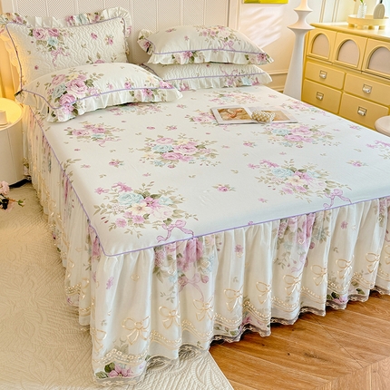 91家纺网 家纺一手货源 找家纺 （总）美达家纺 2025新款亲肤舒适全棉公主风单床裙