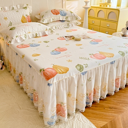 91家纺网 家纺一手货源 找家纺 （总）美达家纺 2025新款亲肤舒适全棉公主风单床裙