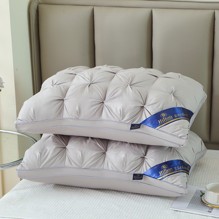 91家纺网 家纺一手货源 找家纺 2024新款扭花枕头枕芯深灰