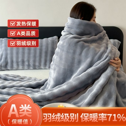 91家纺网 家纺一手货源 找家纺 （总）桃喜 2024新款A类亲肤舒适秋冬兔毛毛毯