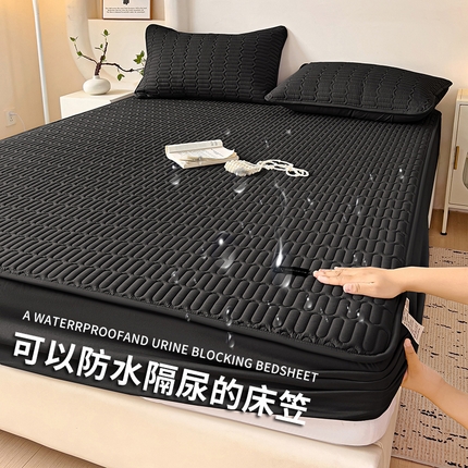 91家纺网 家纺一手货源 找家纺 （总）2024新款原棉大豆抗菌夹棉防水床笠床垫保护罩-四季跑量款