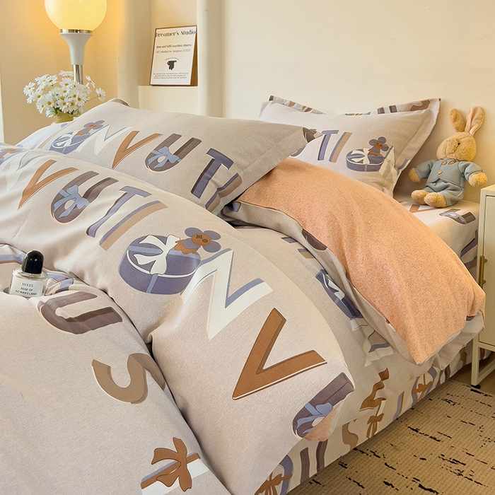 91家纺网 家纺一手货源 找家纺 2024新款全棉印花磨毛系列四件套 奇趣妙想