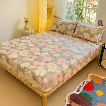 91家纺网 家纺一手货源 找家纺 （总）2024新款全棉印花磨毛系列单床笠