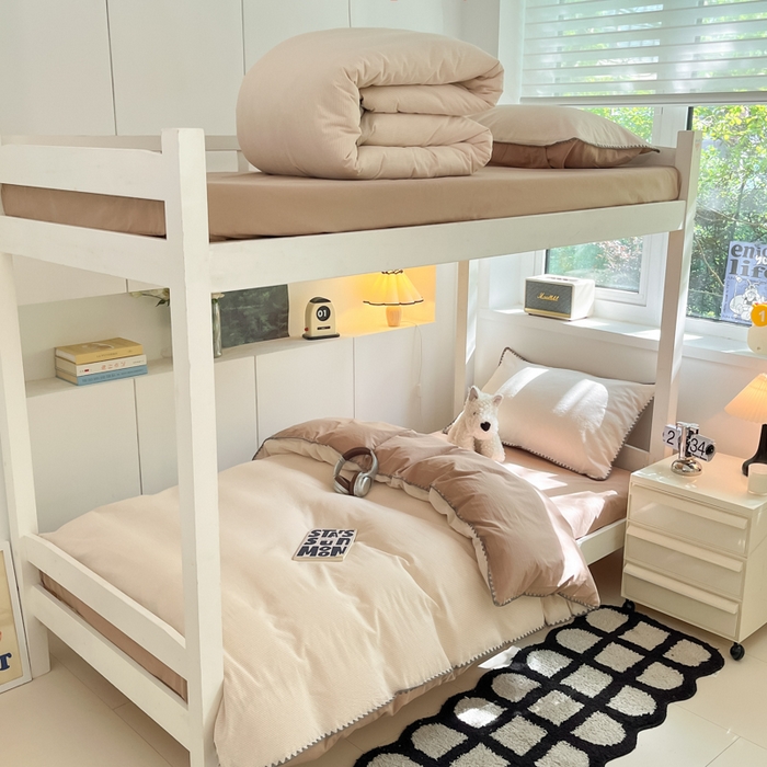 91家纺网 家纺一手货源 找家纺 （总）吉象家纺 2025新款全棉水洗棉三角针学生三件套四件套