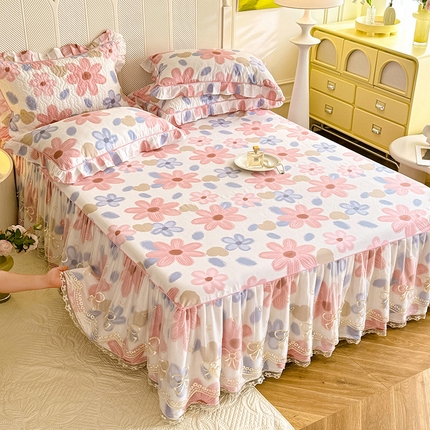 91家纺网 家纺一手货源 找家纺 （总）美达家纺 2025新款亲肤舒适全棉公主风单床裙