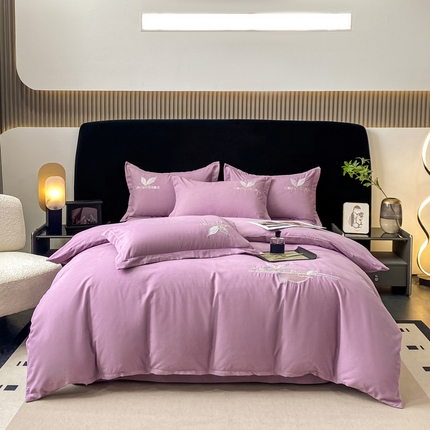 91家纺网 家纺一手货源 找家纺 （总）昊翔家纺 2025新款全棉磨毛绣花四件套