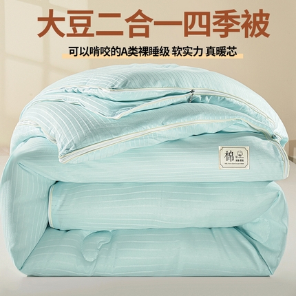 91家纺网 家纺一手货源 找家纺 （总）艾特你 2024新款提花被子母被冬被被芯春秋被夏被无染贡缎大豆纤维被高克重140g原棉提花