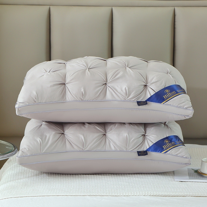 91家纺网 家纺一手货源 找家纺 2024新款扭花枕头枕芯深灰