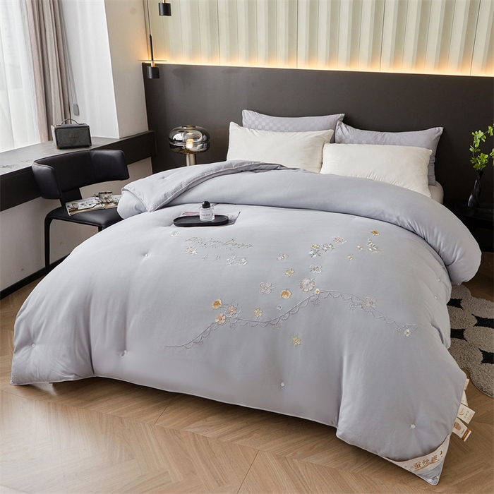 91家纺网 家纺一手货源 找家纺 美伦美 2024新款香韵 香韵灰