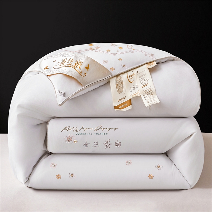 91家纺网 家纺一手货源 找家纺 （总）美伦美 2024新款全棉香韵手工订花被芯冬被春秋冬被夏被 