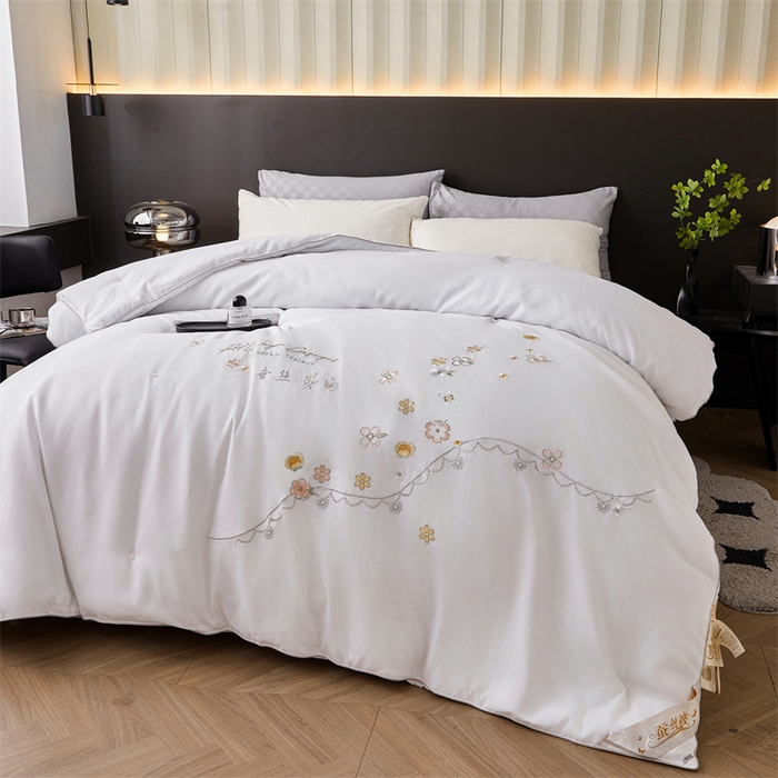 91家纺网 家纺一手货源 找家纺 （总）美伦美 2024新款全棉香韵手工订花被芯冬被春秋冬被夏被 