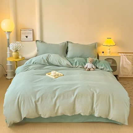 2024新款全棉印花磨毛系列单被套 邦尼蓝