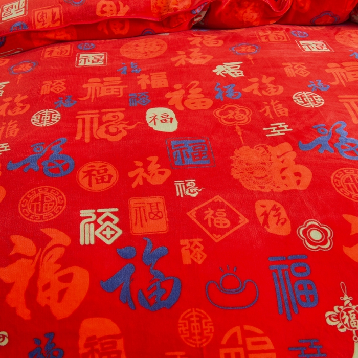 91家纺网 家纺一手货源 找家纺 德比尔斯 2025新款牛奶绒床裙四件套8-9斤法莱绒直播爆款日产2万套百福