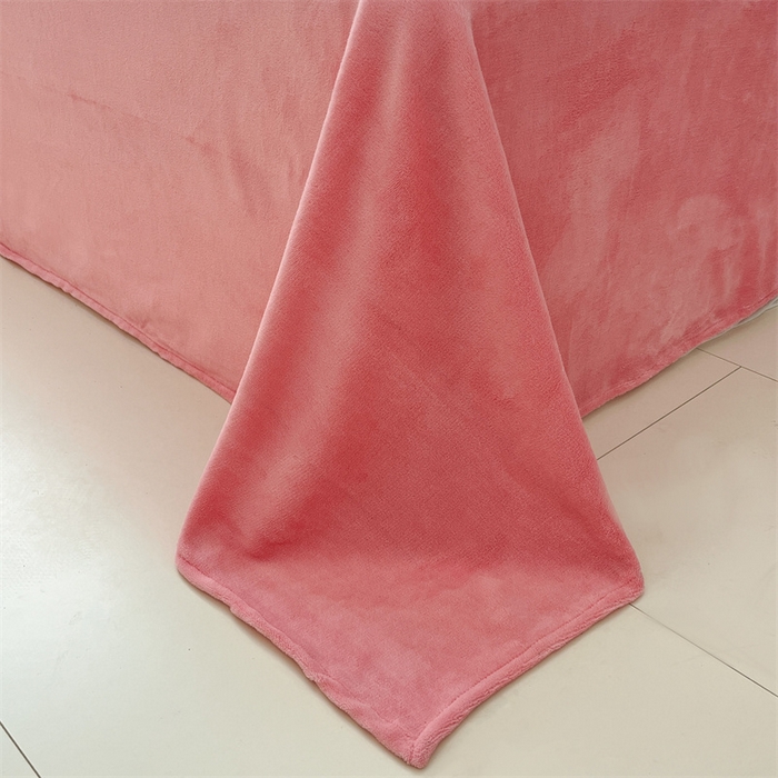 91家纺网 家纺一手货源 找家纺 启程家纺 2024新款无印风A类牛奶绒四件套 小格子-西瓜红