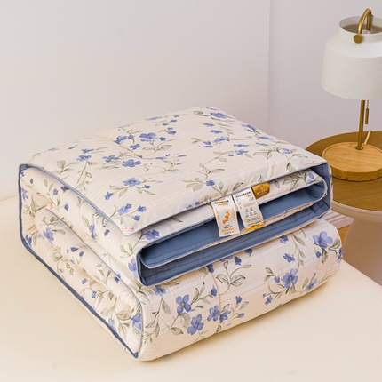 91家纺网 家纺一手货源 找家纺 （总）爱宝被业 2024新款提花云纱棉印花被