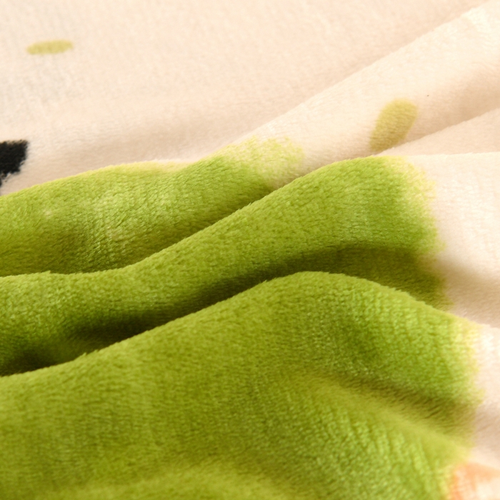 91家纺网 家纺一手货源 找家纺 爱洛家纺 2024新款高克重牛奶绒印花四件套 青果