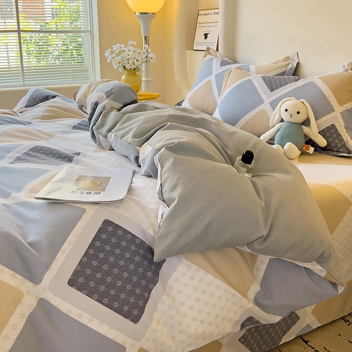 91家纺网 家纺一手货源 找家纺 2024新款全棉印花磨毛系列单被套 克洛因