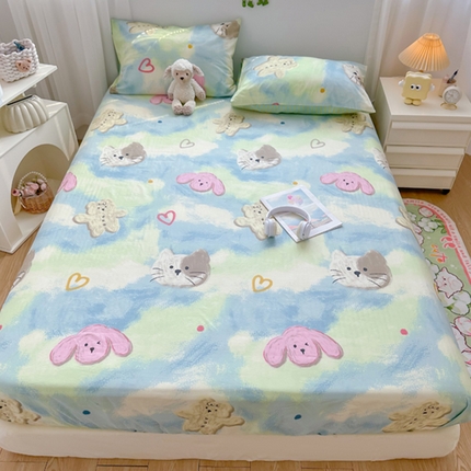 91家纺网 家纺一手货源 找家纺 （总）瑞莱 2024新款13372全棉印花单床笠单床单