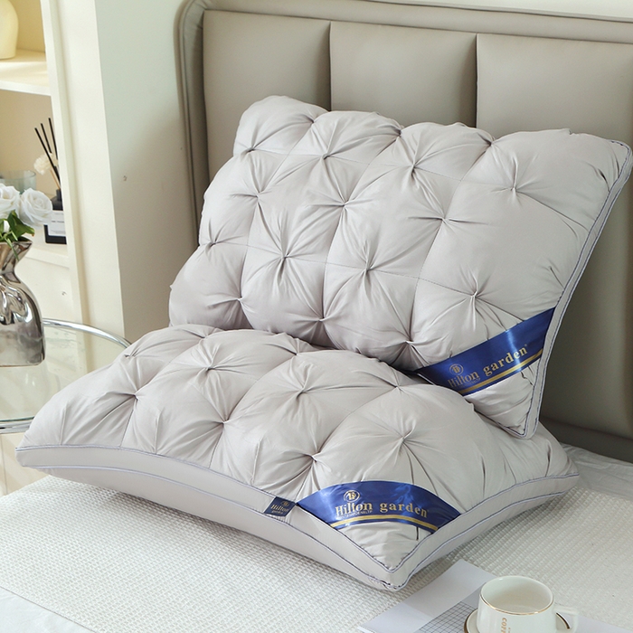 91家纺网 家纺一手货源 找家纺 2024新款扭花枕头枕芯深灰