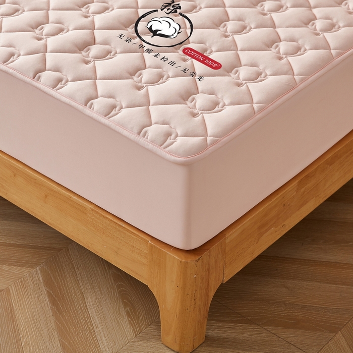 91家纺网 家纺一手货源 找家纺 卡派 2024新款水洗棉棉花床笠 棉花-玉