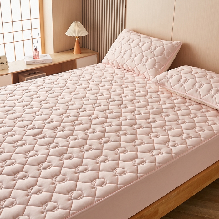 91家纺网 家纺一手货源 找家纺 卡派 2024新款水洗棉棉花床笠 棉花-玉