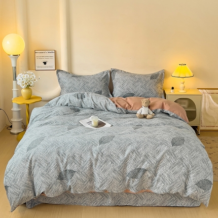 2024新款全棉印花磨毛系列四件套 黎月