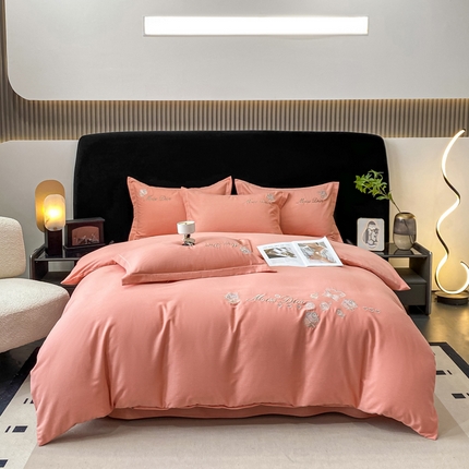 91家纺网 家纺一手货源 找家纺 （总）昊翔家纺 2025新款全棉磨毛绣花四件套