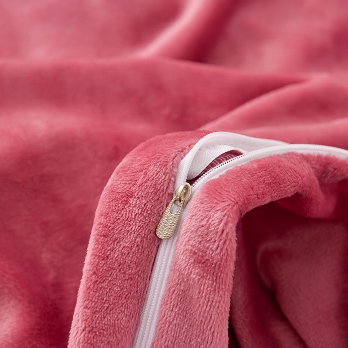 91家纺网 家纺一手货源 找家纺 绒小宣 2025新款高克重牛奶绒刺绣四件套 花开富贵-豆沙色