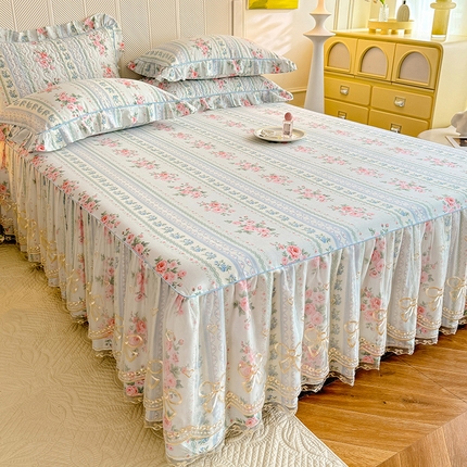 91家纺网 家纺一手货源 找家纺 （总）美达家纺 2025新款亲肤舒适全棉公主风单床裙