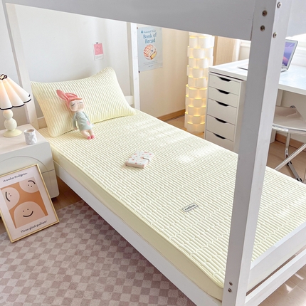 91家纺网 家纺一手货源 找家纺 （总）芬晴家纺 2024新款A类全棉水洗棉大豆棉床笠-漫游（学生床）