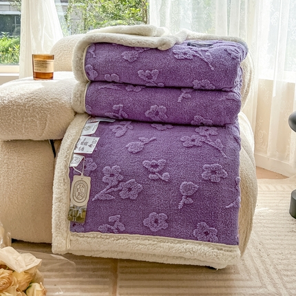 （总）呗旺鹿 2024新款多巴胺高克重塔芙绒毛毯毯子盖毯