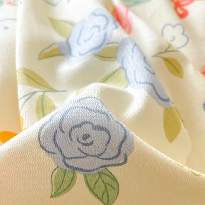 91家纺网 家纺一手货源 找家纺 2024新款全棉舒适印花四件套 烂漫