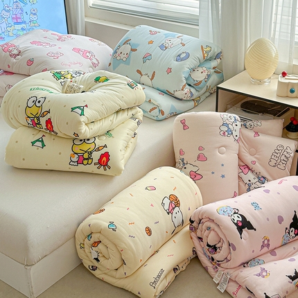 典曼家纺 2024新款三丽鸥正版授权针织棉被芯家用被子四季被儿童被 组合
