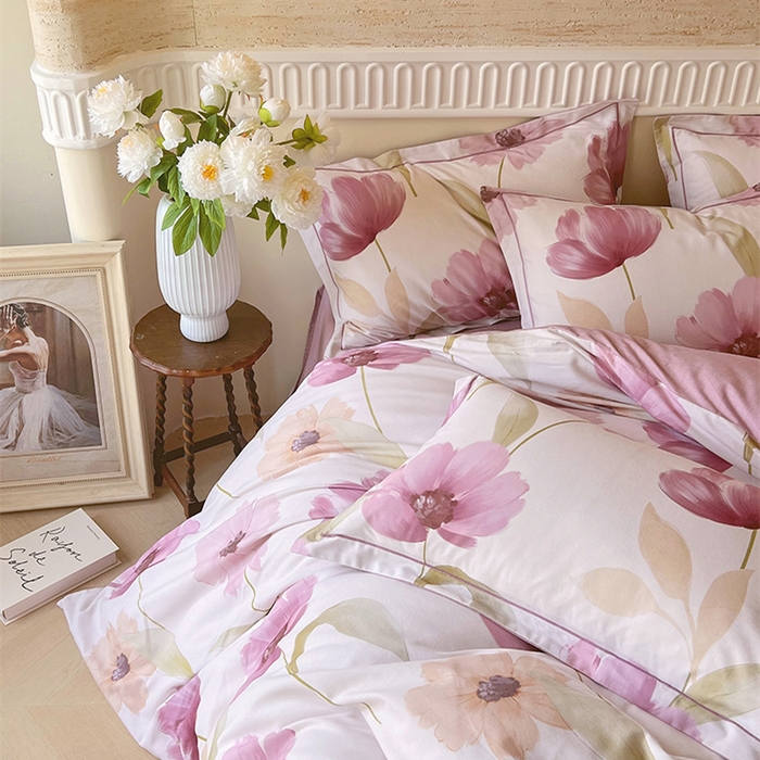 91家纺网 家纺一手货源 找家纺 梧桐树 100%全棉磨毛四件套 2025秋冬新款【优雅系列】 弗罗里达