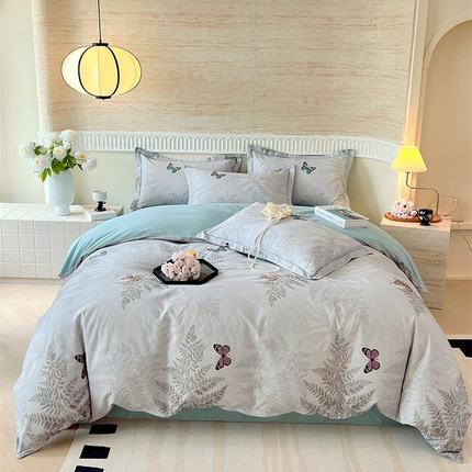 91家纺网 家纺一手货源 找家纺 （总）梧桐树 100%全棉磨毛四件套 2025秋冬新款【优雅系列】