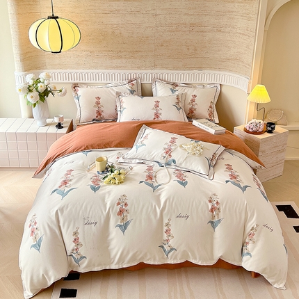 91家纺网 家纺一手货源 找家纺 （总）梧桐树 100%全棉磨毛四件套 2025秋冬新款【优雅系列】