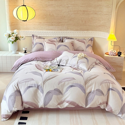 91家纺网 家纺一手货源 找家纺 （总）梧桐树 100%全棉磨毛四件套 2025秋冬新款【优雅系列】