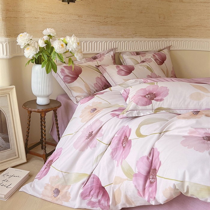 91家纺网 家纺一手货源 找家纺 梧桐树 100%全棉磨毛四件套 2025秋冬新款【优雅系列】 弗罗里达