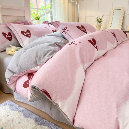 91家纺网 家纺一手货源 找家纺 （总）梧桐树 100%全棉磨毛四件套 2025秋冬新款【小清新柔美系列】