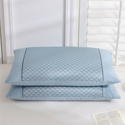 91家纺网 家纺一手货源 找家纺 （总）织布人 2024新款荞麦枕冷感豆豆冰丝枕头成人学生宿舍凉感荞麦枕头枕芯35*55cm