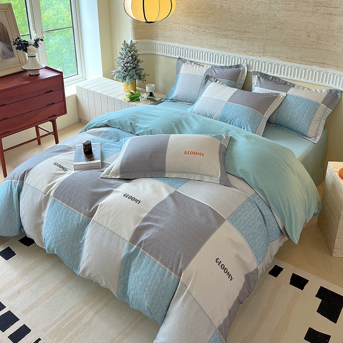 91家纺网 家纺一手货源 找家纺 梧桐树 100%全棉磨毛四件套 2025秋冬新款【优雅系列】 观野-S